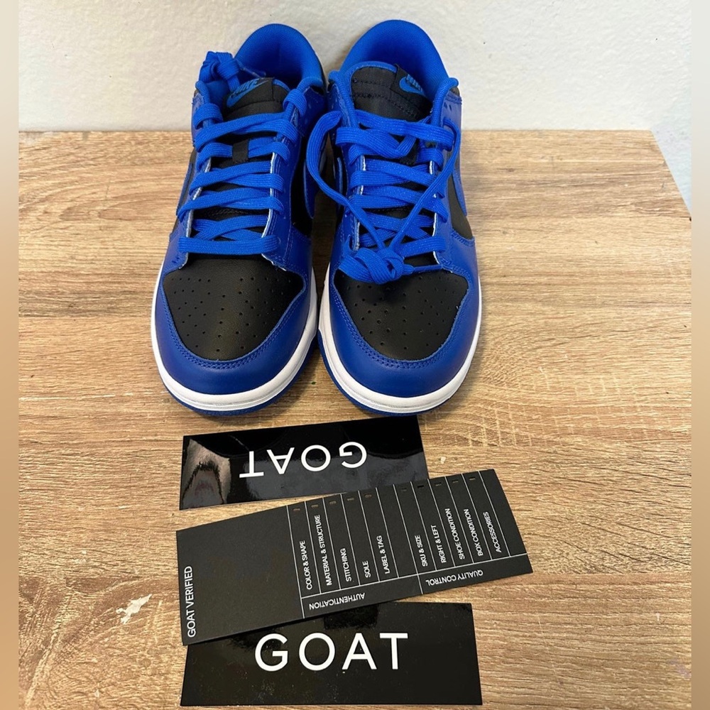 Nike low dunk Black Hyper Cobalt White